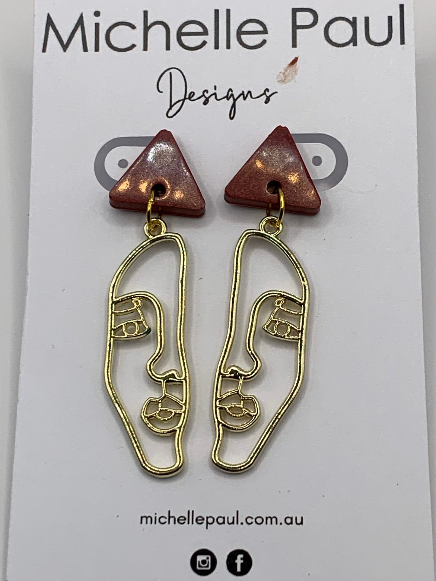 Face dangle studs
