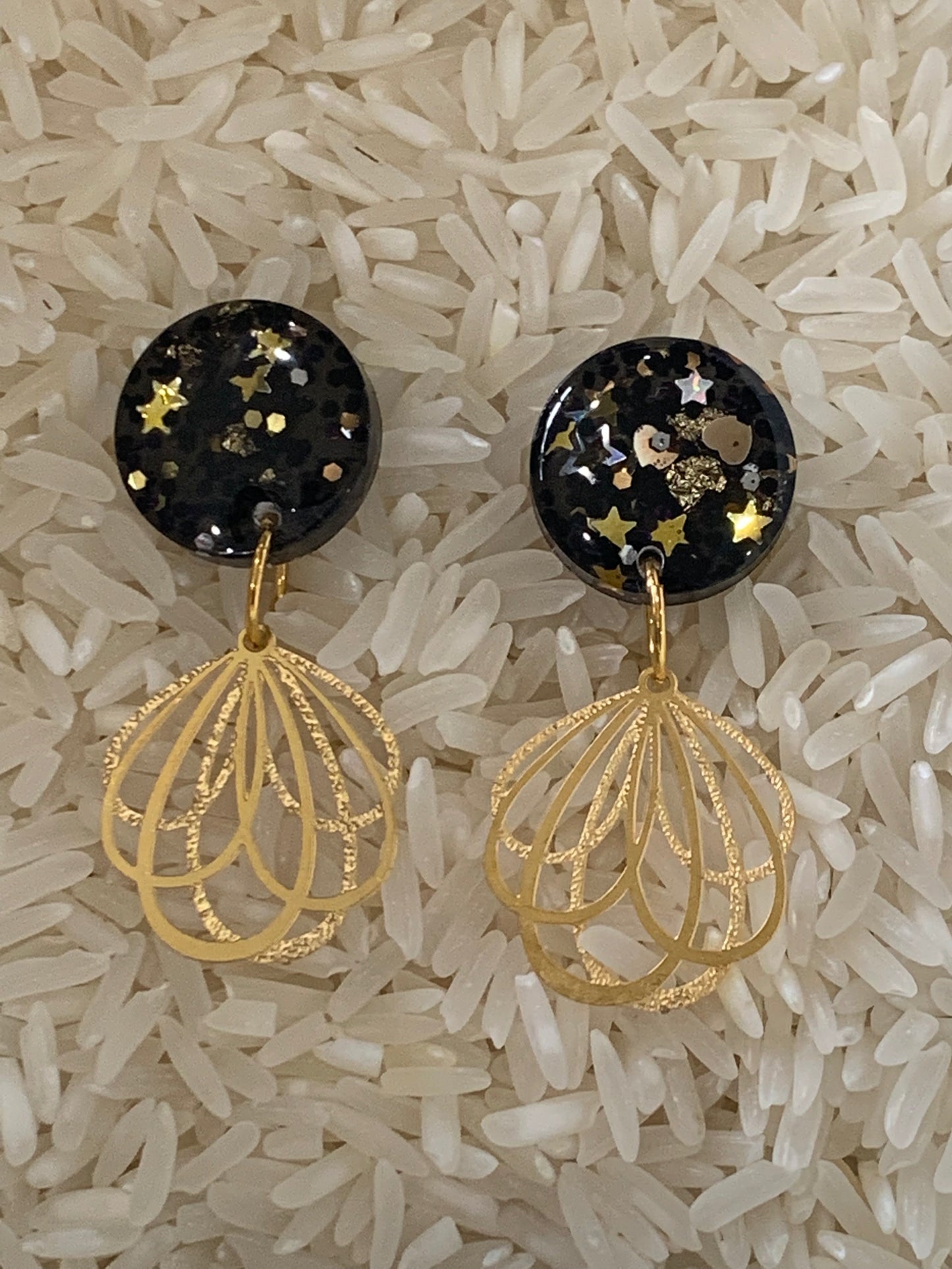 Golden starlight studs