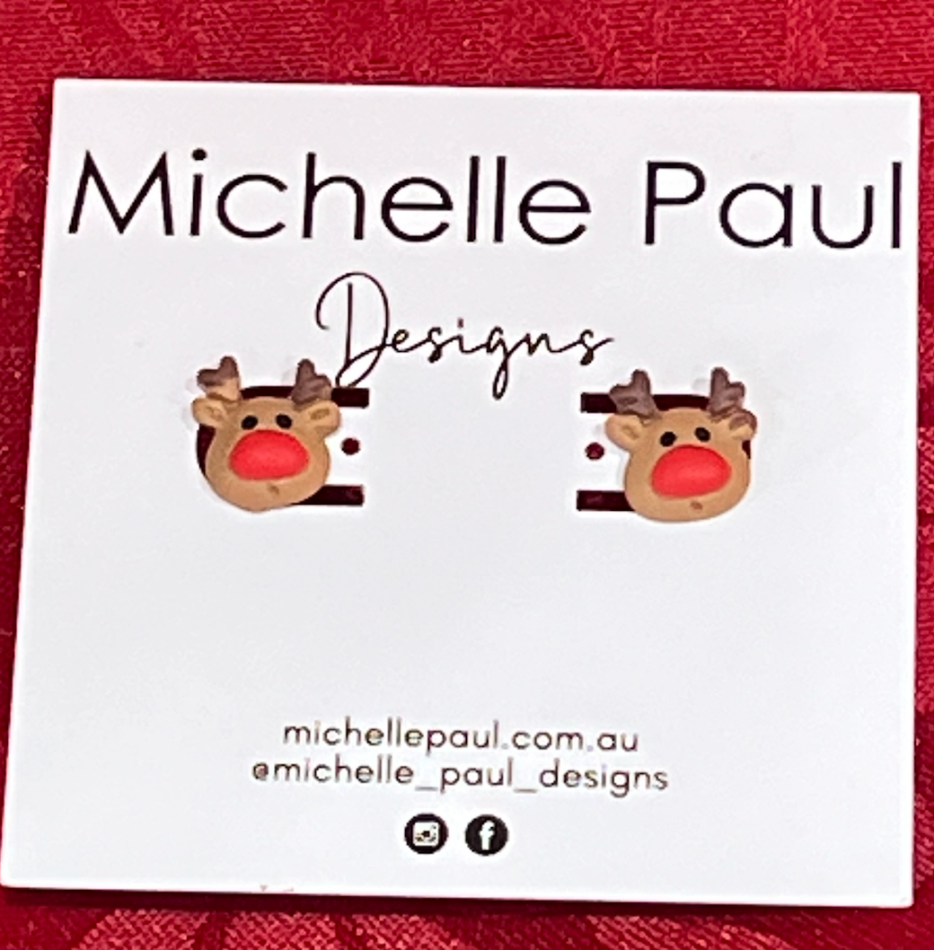 Reindeer mini studs