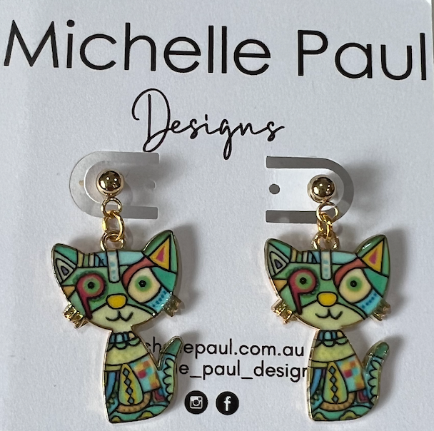 Quirky Kitten earrings a