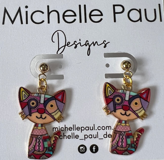 Quirky Kitten earrings c