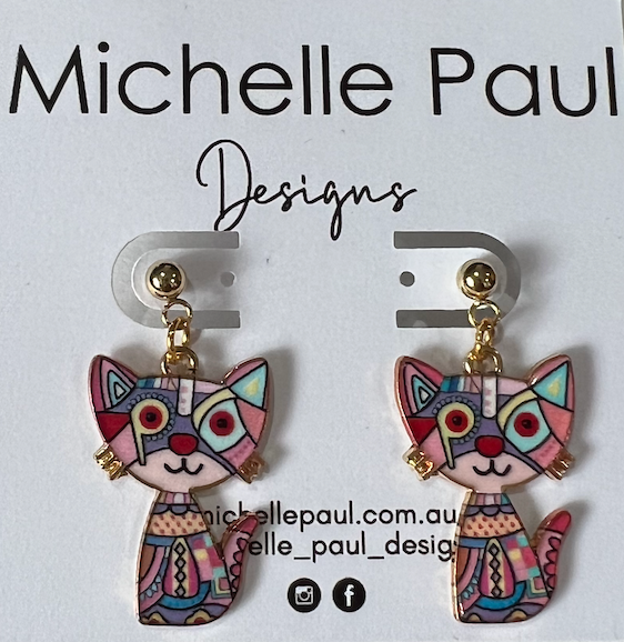 Quirky Kitten earrings d