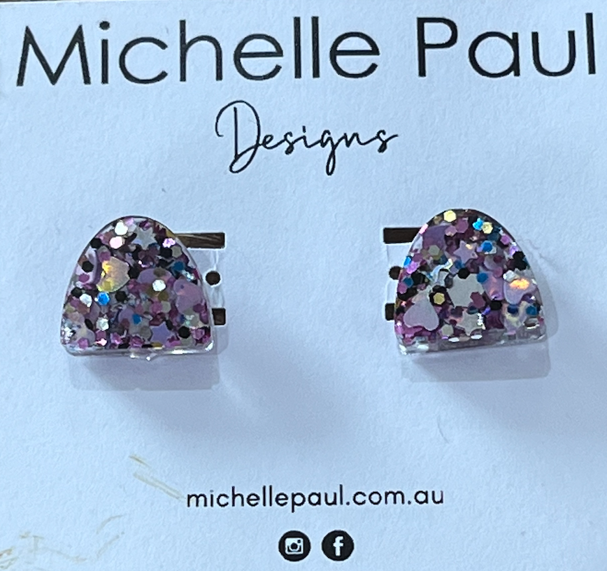 Glitter studs