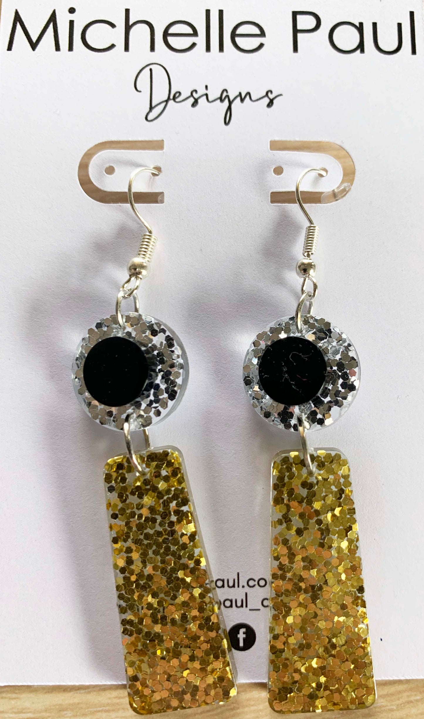 Sparkle dangle earrings hooks