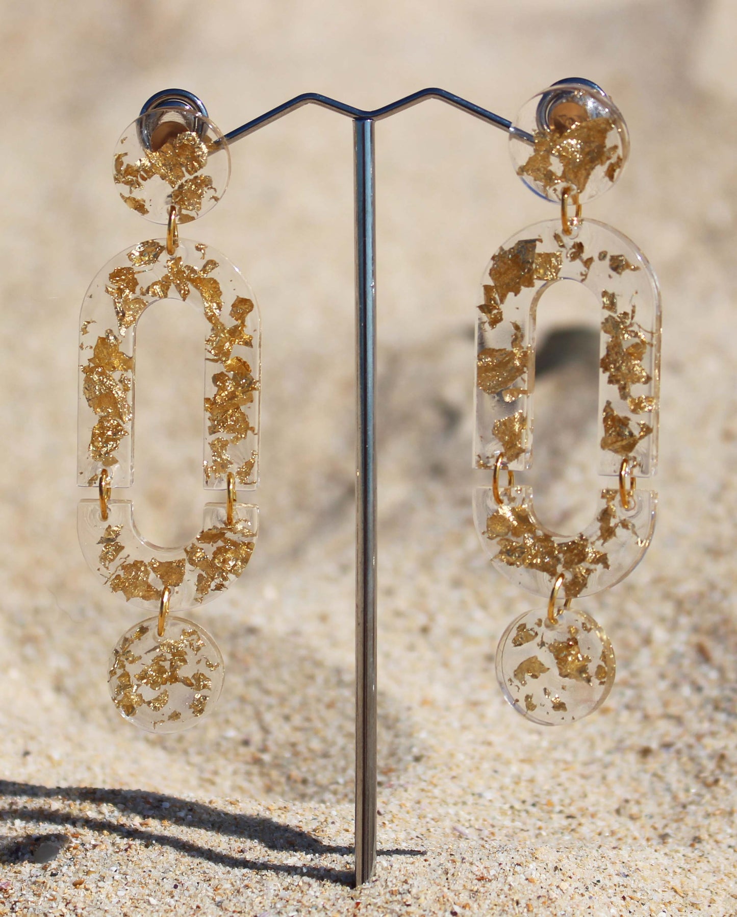 Golden multi drop studs