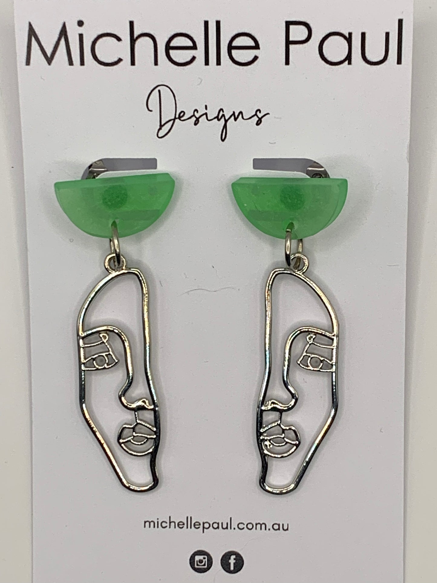 Face dangle studs