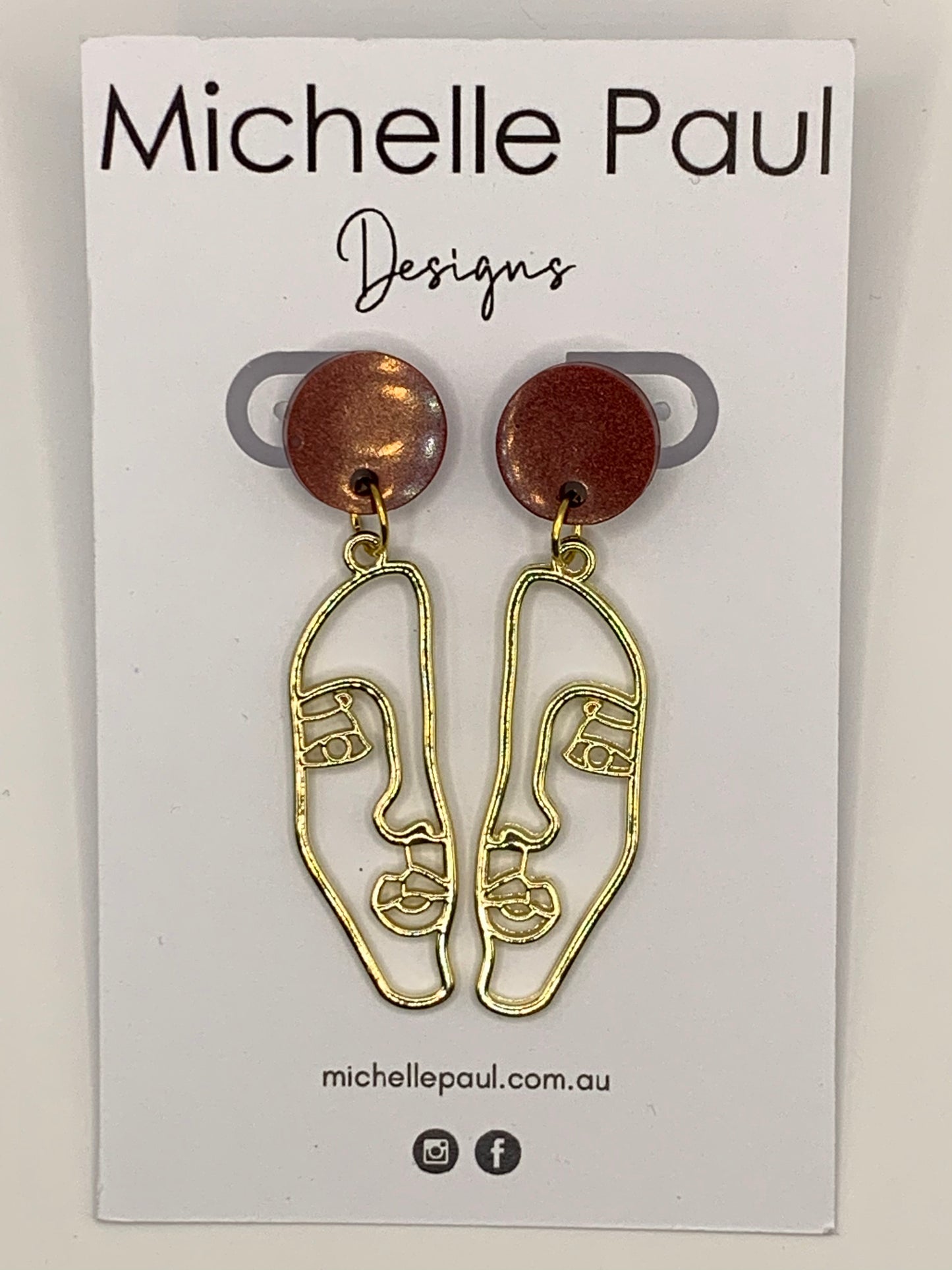 Face dangle studs