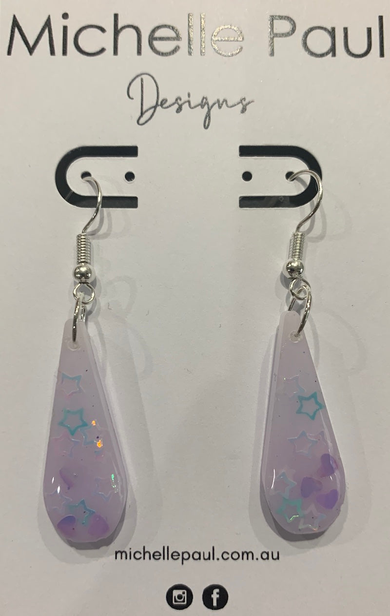 Lavender drops hooks