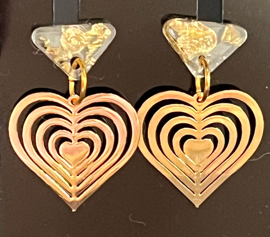 Valentine's Day Golden hearts