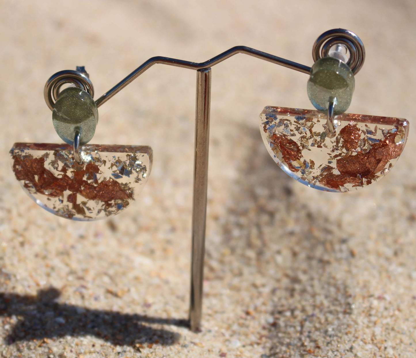 Half moon middy drop studs